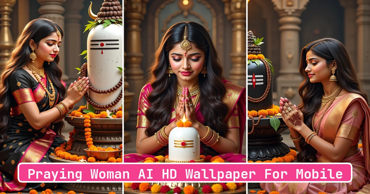 Praying Woman AI HD Wallpaper For Mobile - Aivana