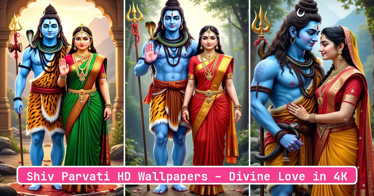 Shiv Parvati HD Wallpapers – Divine Love in 4K - Aivana