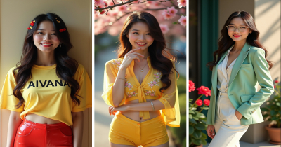 AI Photoshoot of Luxury Asian Woman