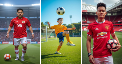 ⚽ Male Football Players AI Wallpapers