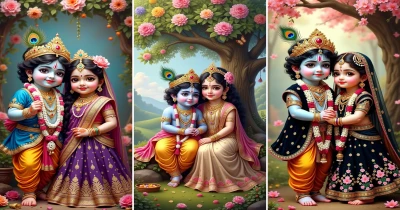 Radha Krishna AI HD Wallpapers for Mobile