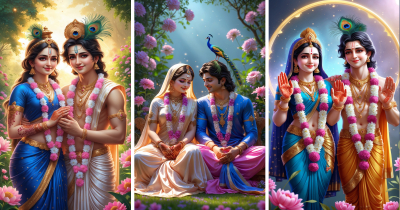 Shri Radha & Shri Krishna – Divine Love in HD AI Wallpapers