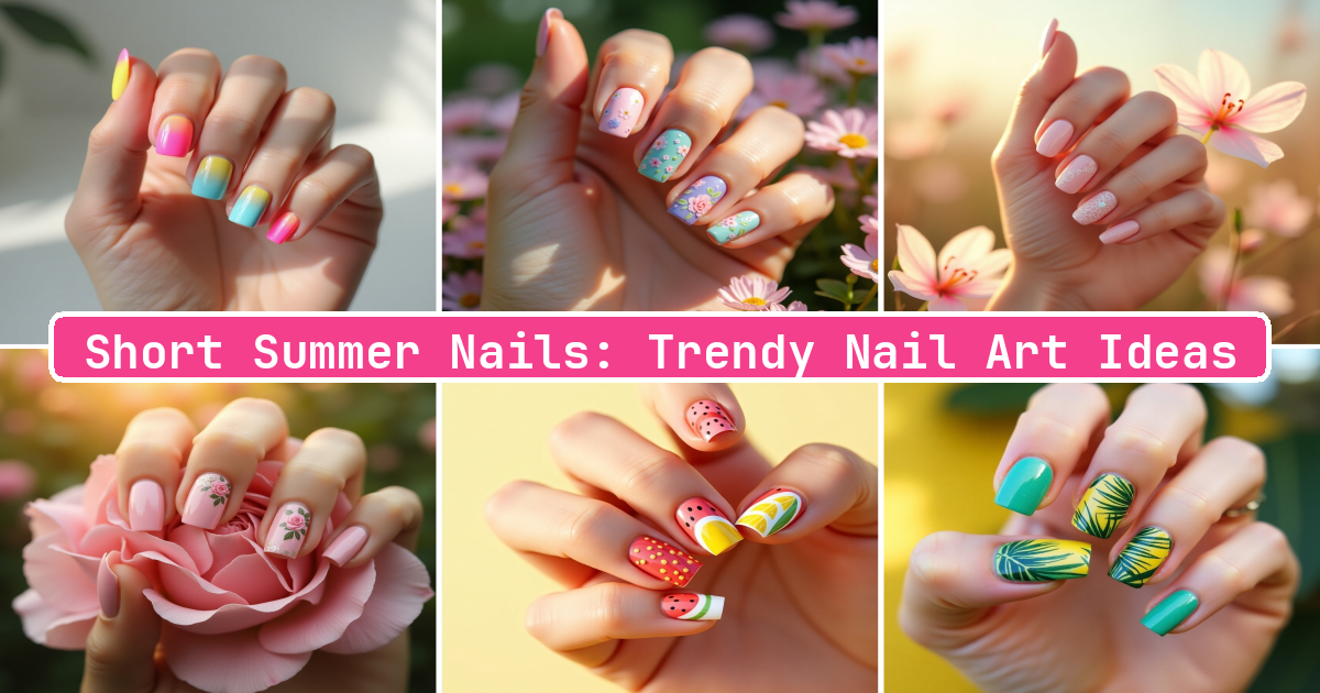 Short Summer Nails: Trendy Nail Art Ideas - Aivana