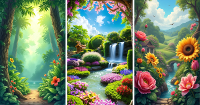 🌿 Beautiful Nature HD AI Wallpapers